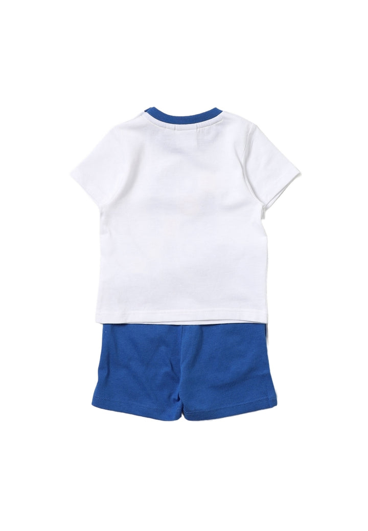 Completo bianco-blu per neonato