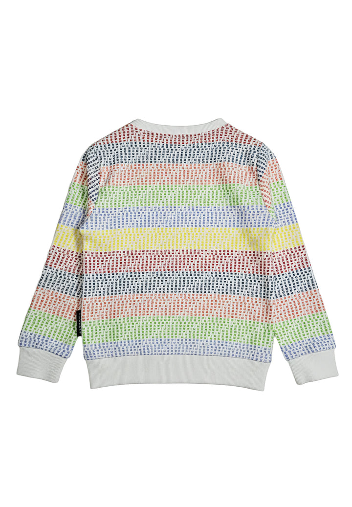 Felpa girocollo multicolor per neonato