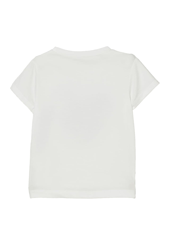 T-shirt bianca per neonata