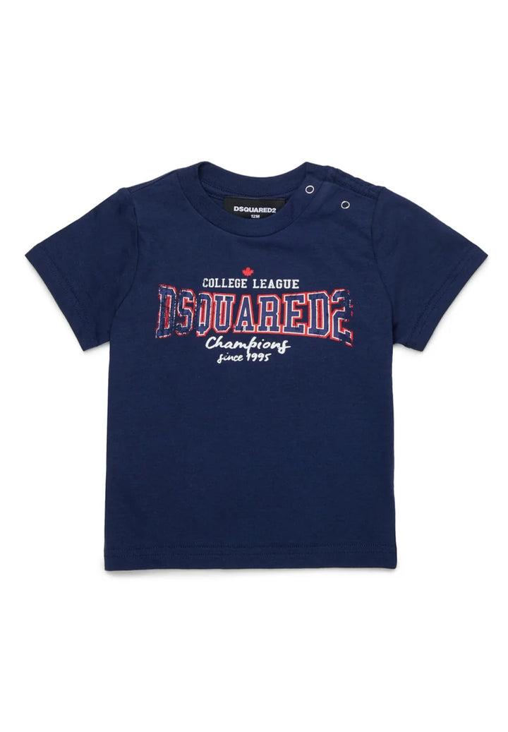 T-shirt blu per neonato