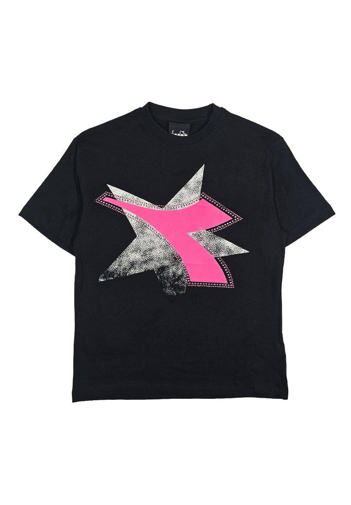 T-shirt nera per bambina - Primamoda kids