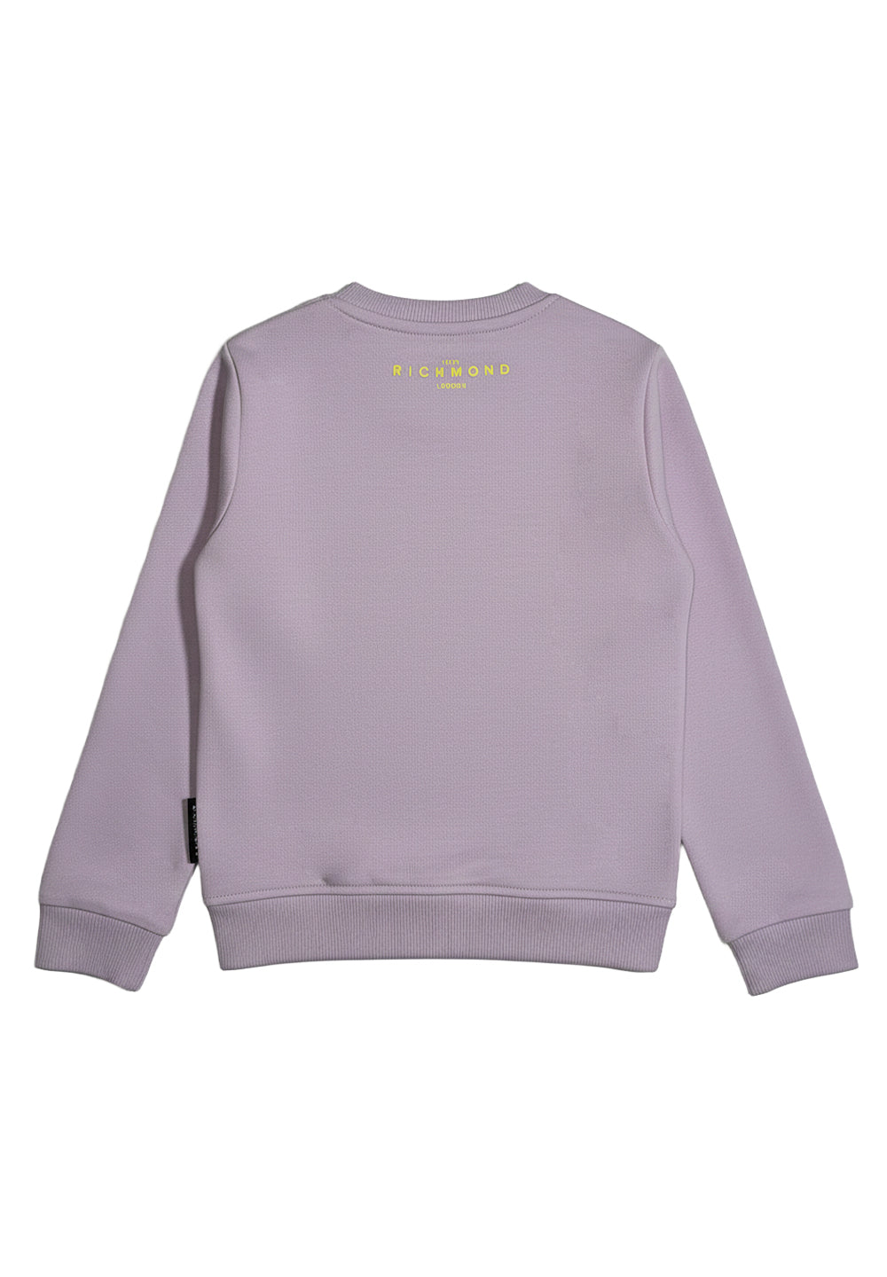 Felpa girocollo lilla per neonata