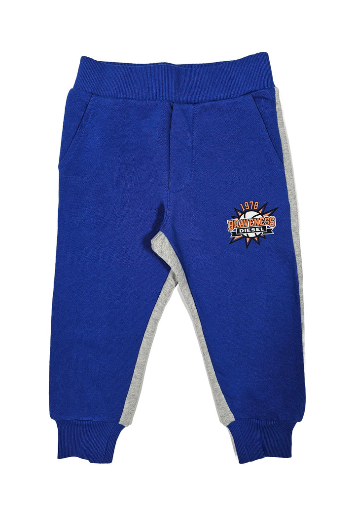 Blue fleece trousers for boy