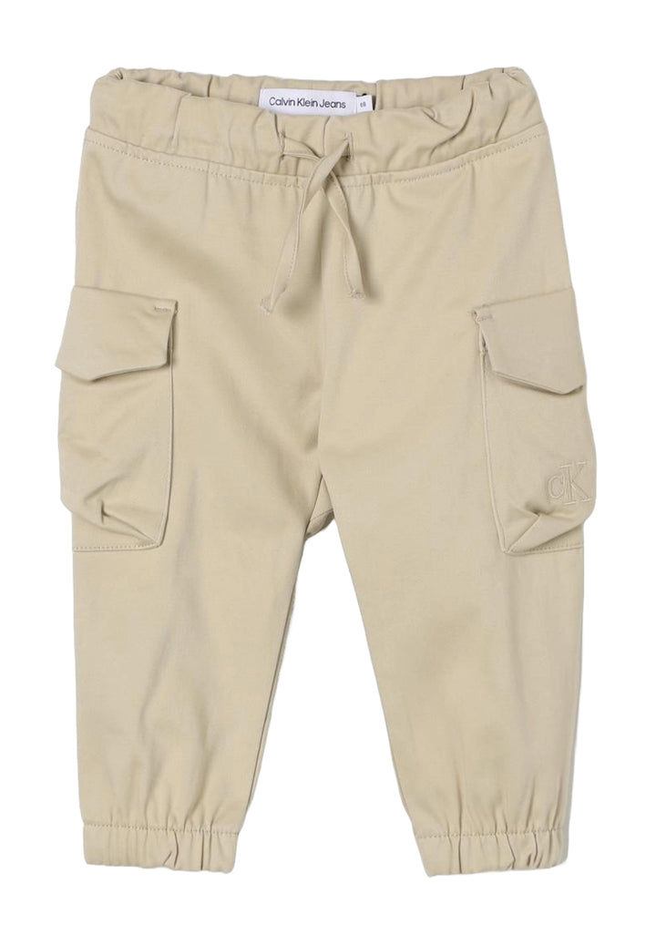 Pantalone cargo beige per bambino