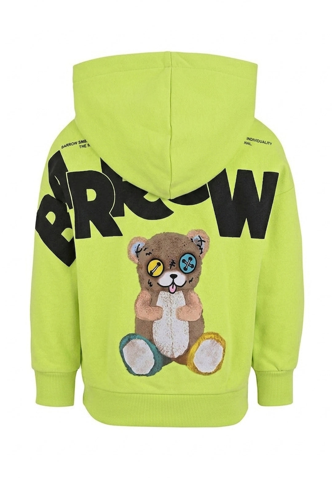 Felpa cappuccio lime unisex