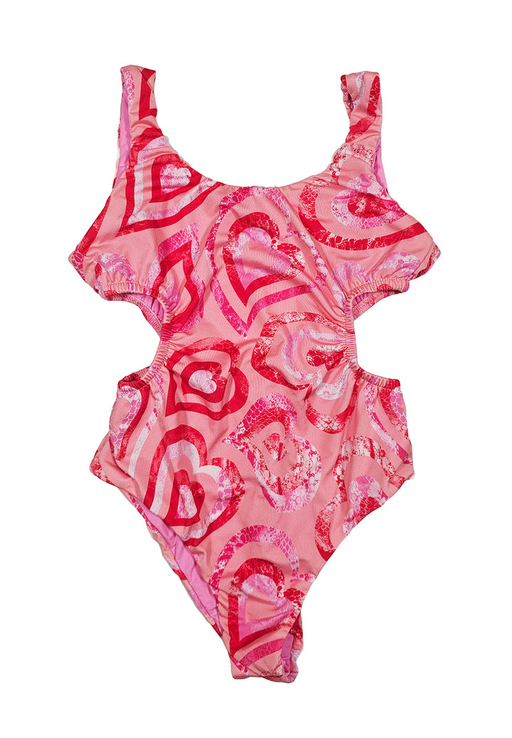 Costume intero rosa per bambina