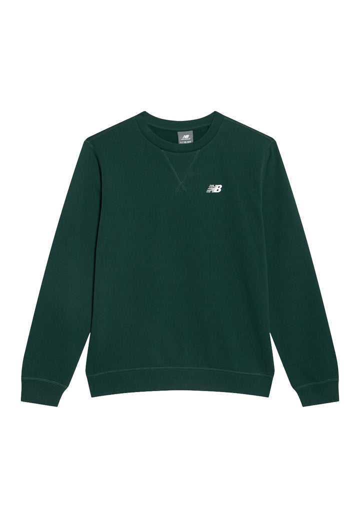 Felpa girocollo verde per bambino