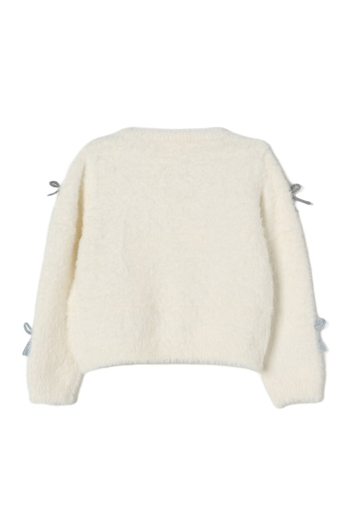 Maglione bianco per bambina