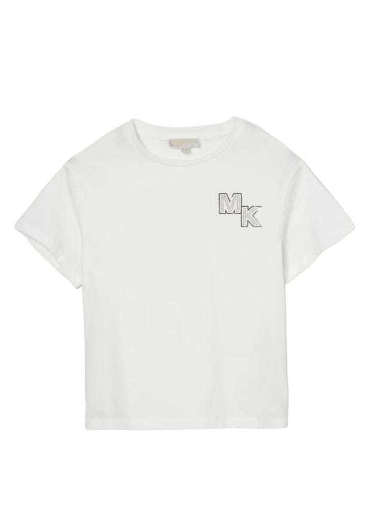 T-shirt bianco per bambina