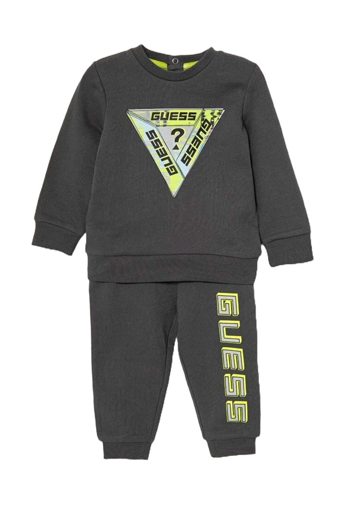 Gray sweatshirt set for newborn