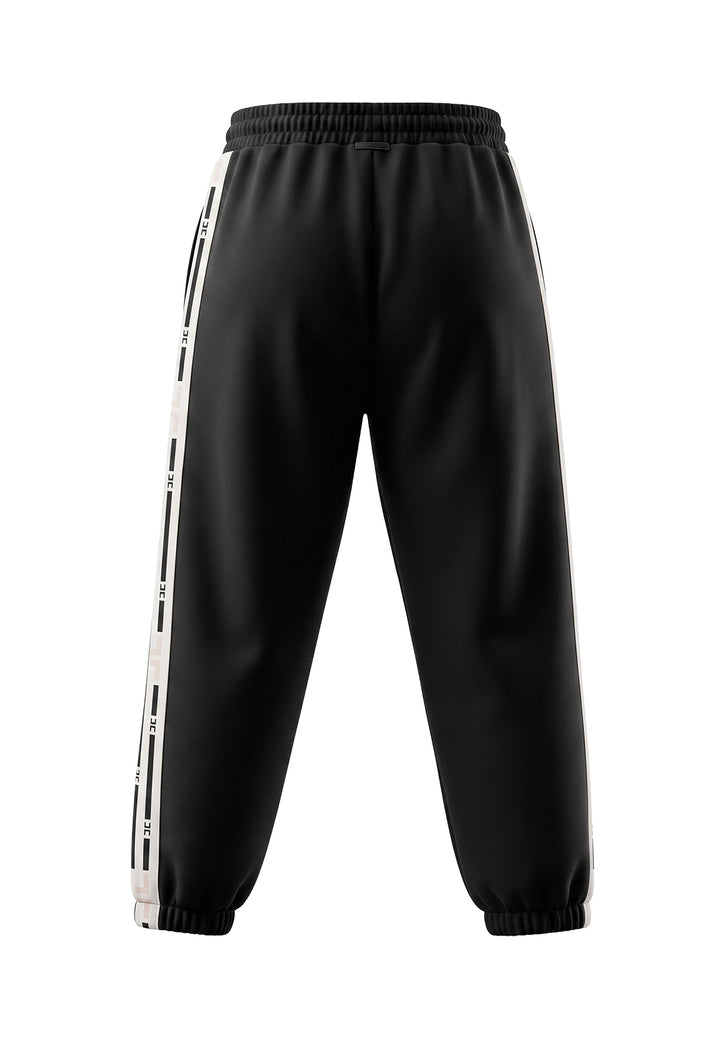 Pantalone felpa nero per bambina