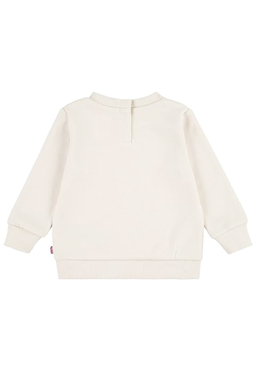 Sweat-shirt beige à col rond pour nouveau-nés