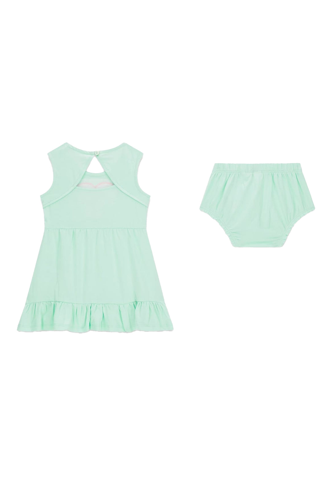 Vestito verde menta per neonata