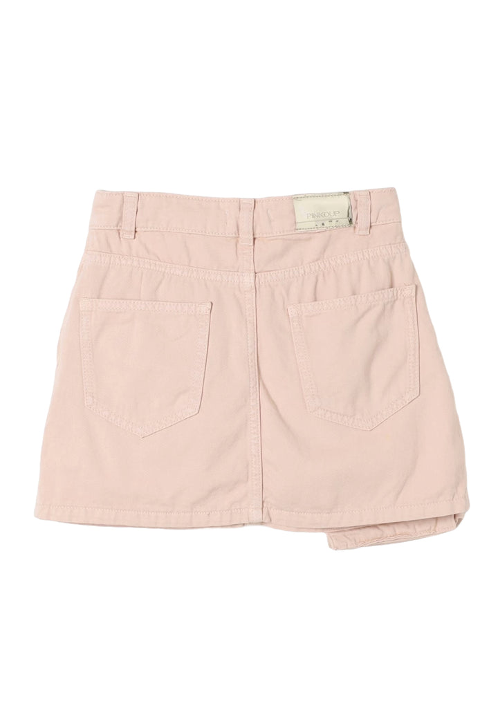 Gonna denim rosa per bambina