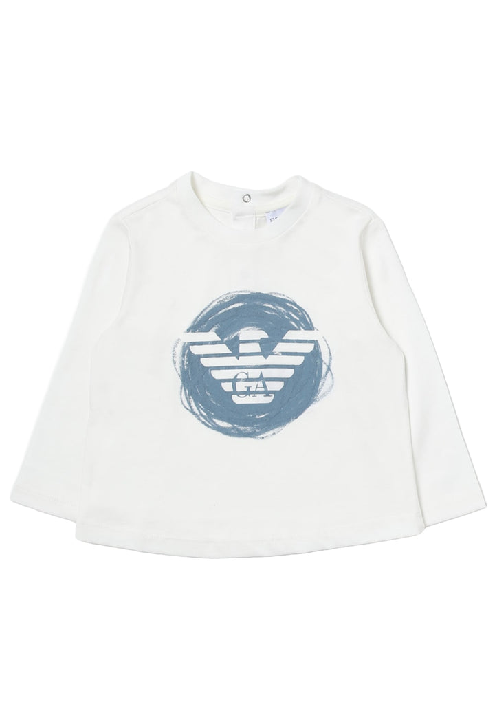 T-shirt bianca per neonato