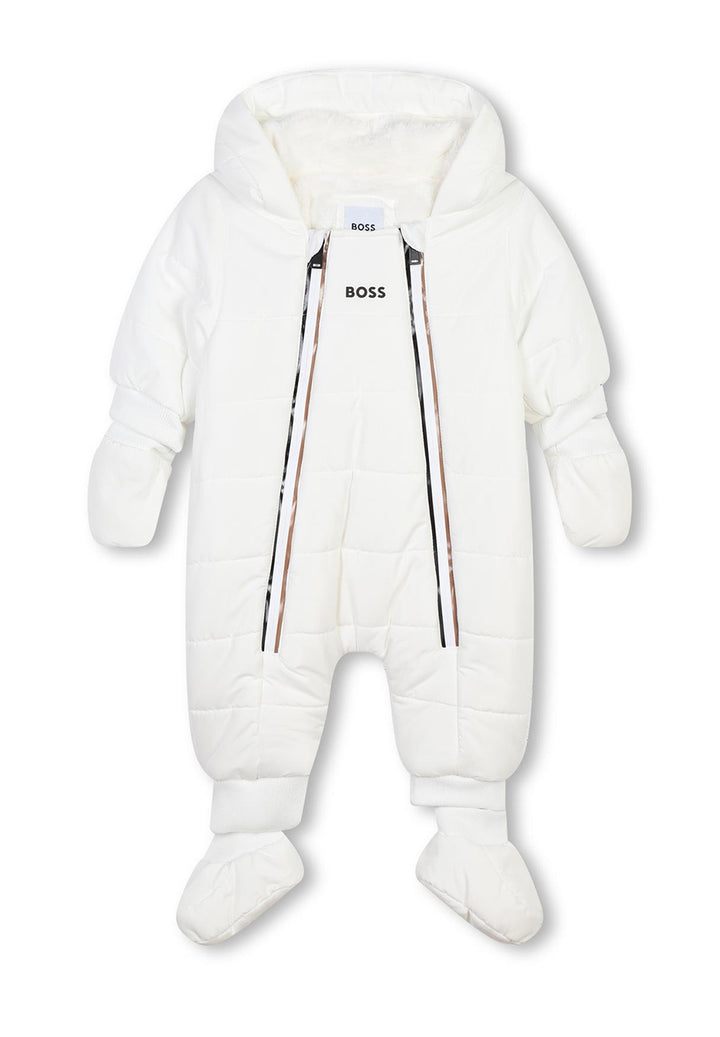 Cremefarbene Onesie-Jacke für Neugeborene