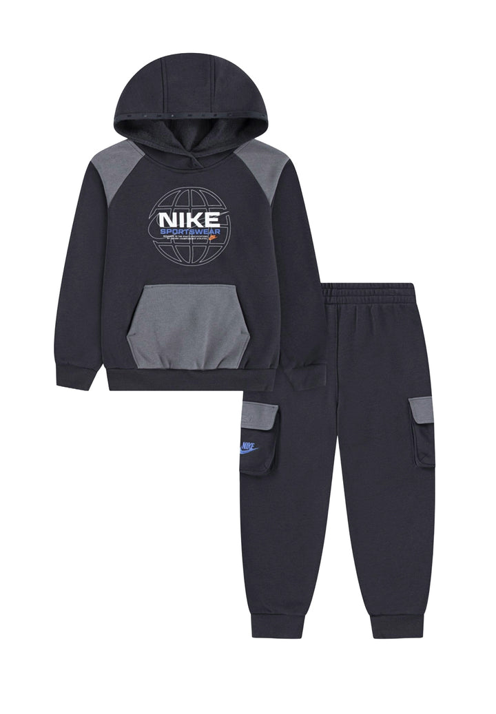 Completo felpa grigio per bambino