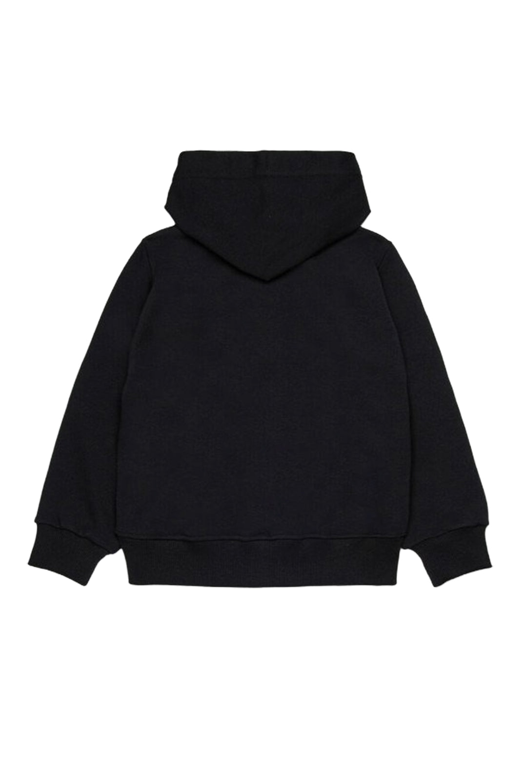 Felpa zip nera per bambino