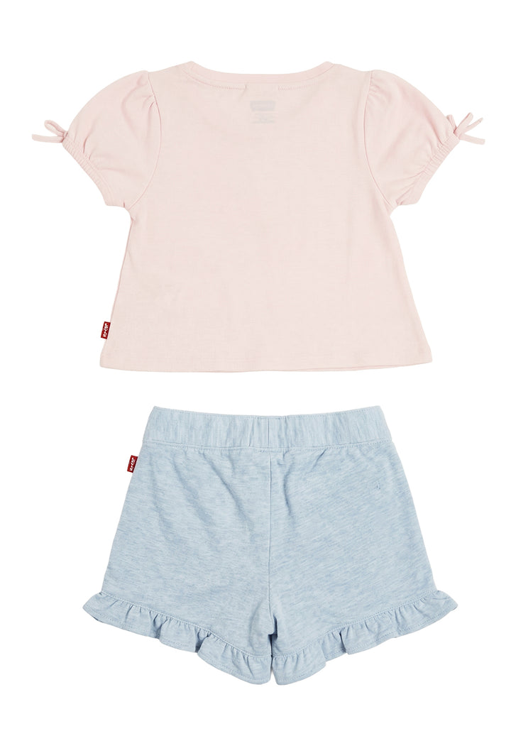 Completo rosa-blu per neonata