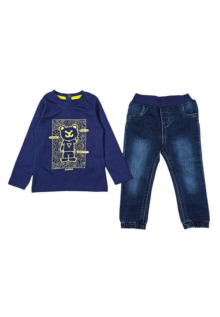 Blaues Baby-Outfit