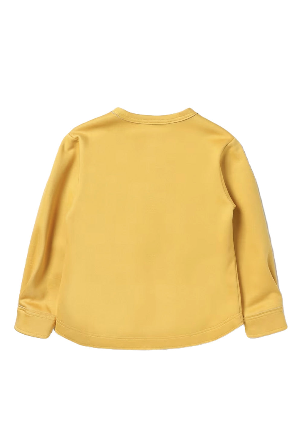 Yellow crewneck sweatshirt for girls