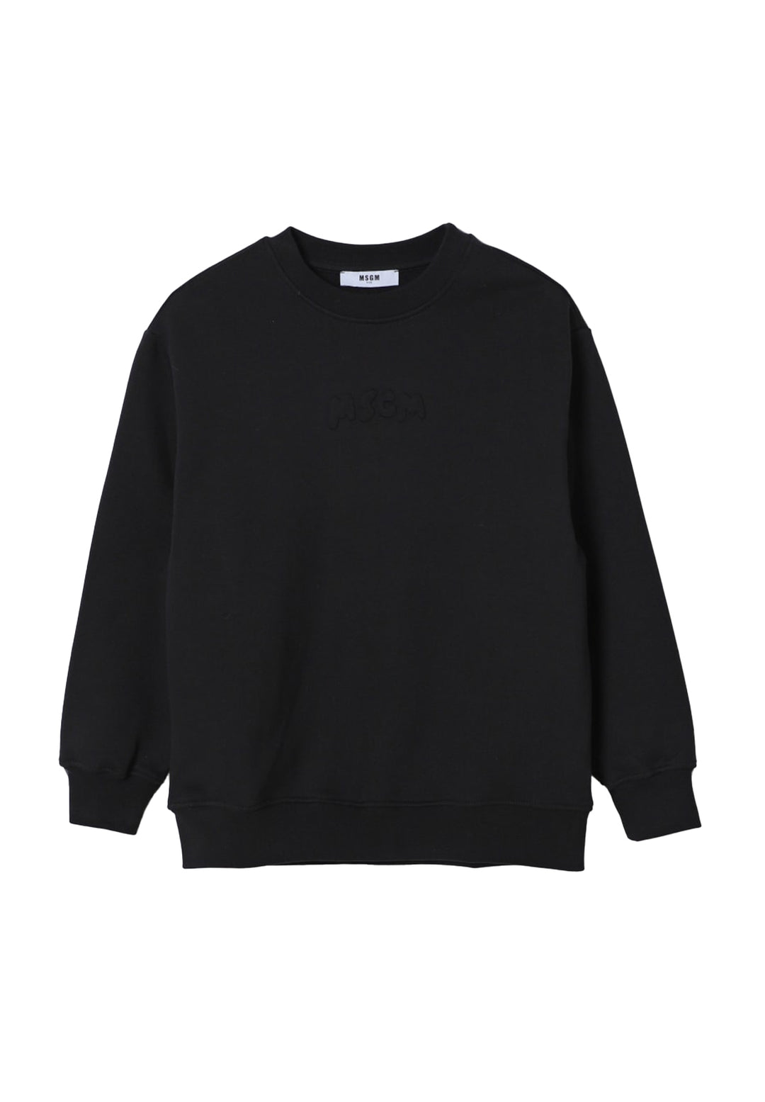 Felpa girocollo nera unisex