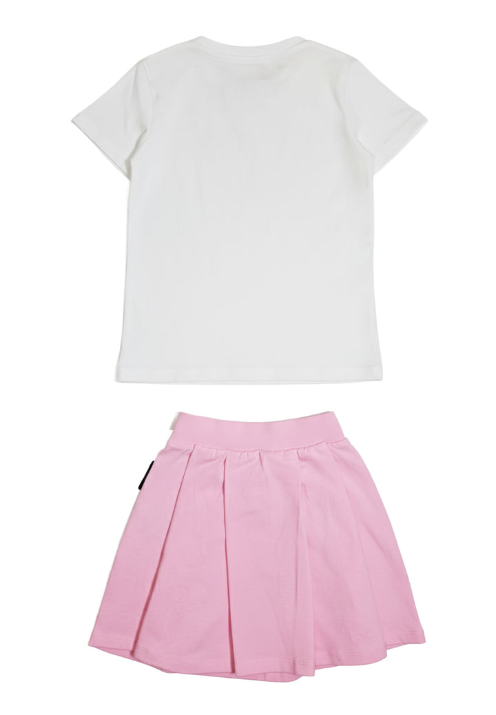 Completo rosa-nero per bambina