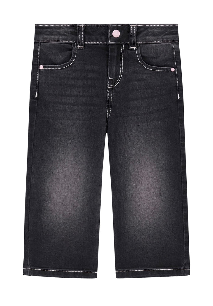 Jeans nero denim per bambina