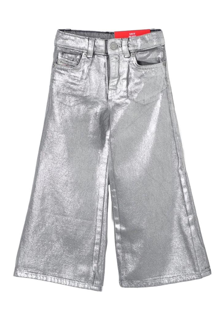 Jeans argento per bambina