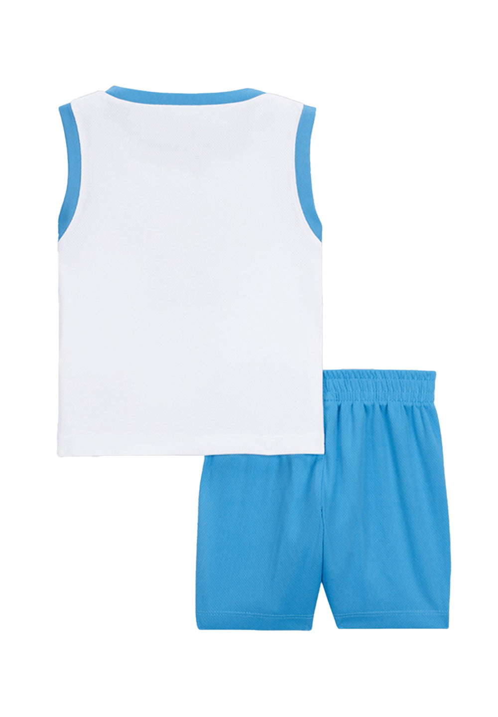 Completo bianco-celeste per neonato