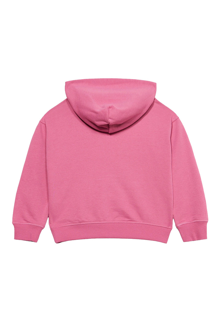 Felpa cappuccio rosa per bambina