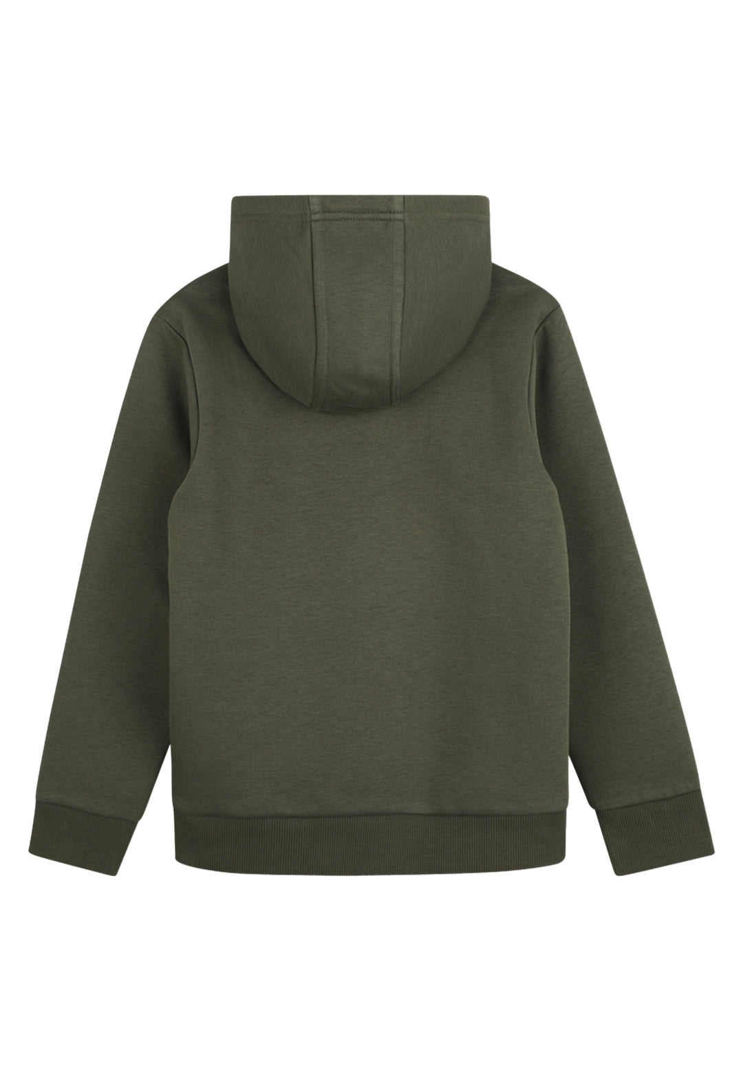 Felpa cappuccio verde per bambino