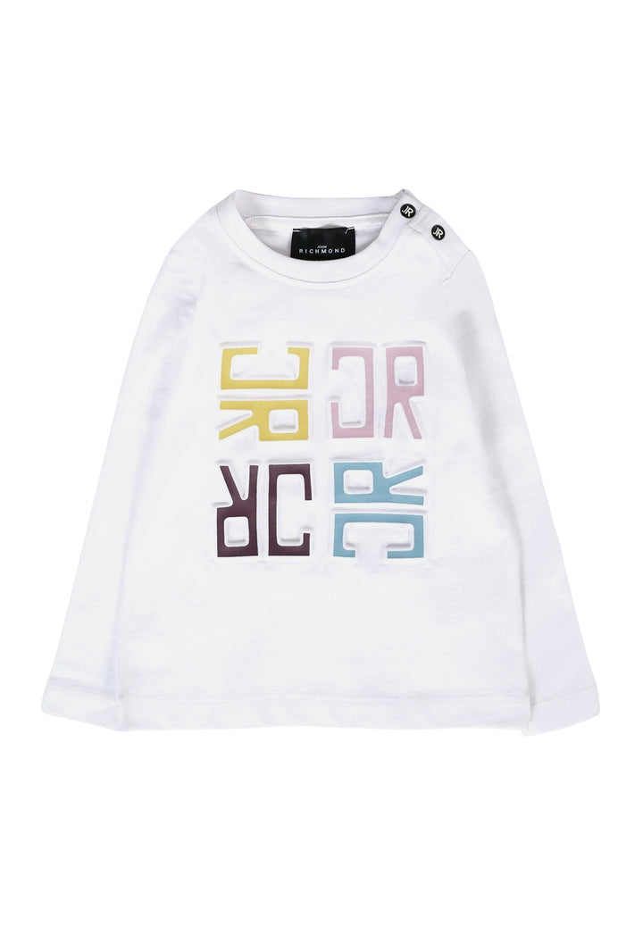 T-shirt bianca per neonata