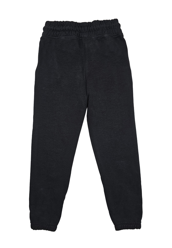 Pantalone felpa nero per bambina