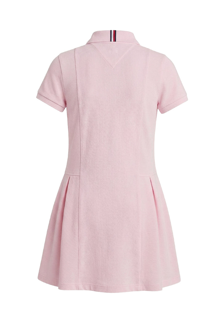 Vestito polo rosa per bambina