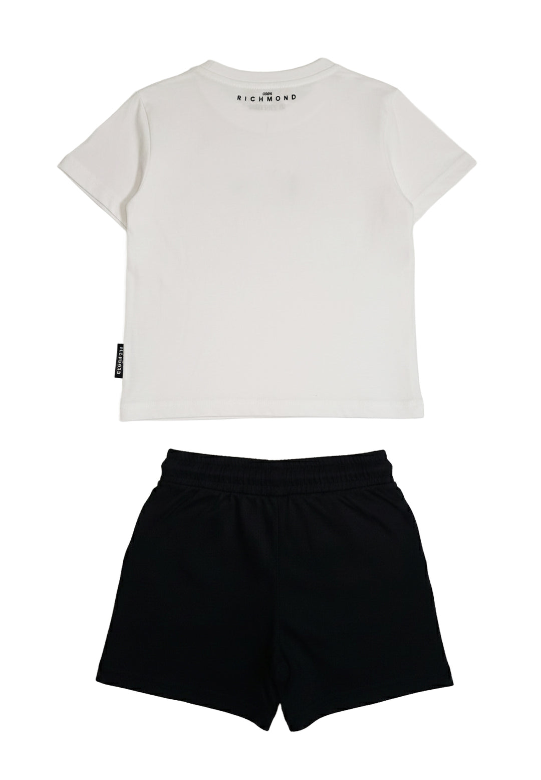 Completo bianco-nero per bambino