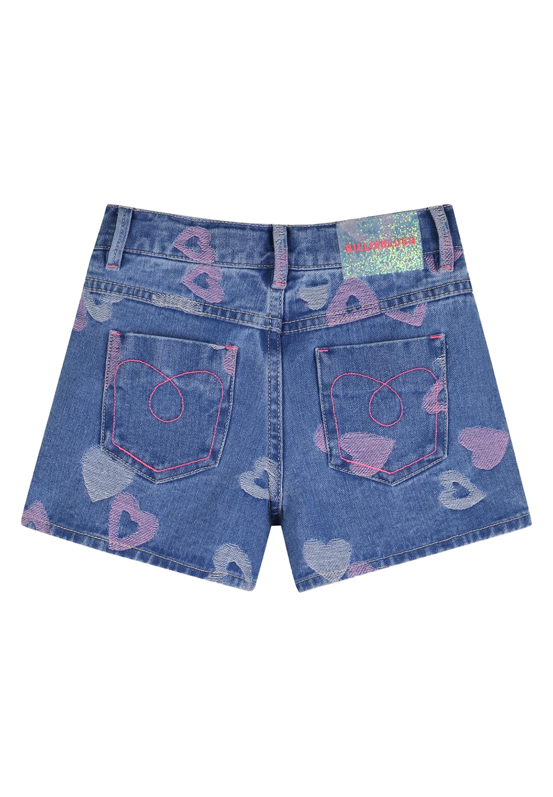 Short denim blu per bambina