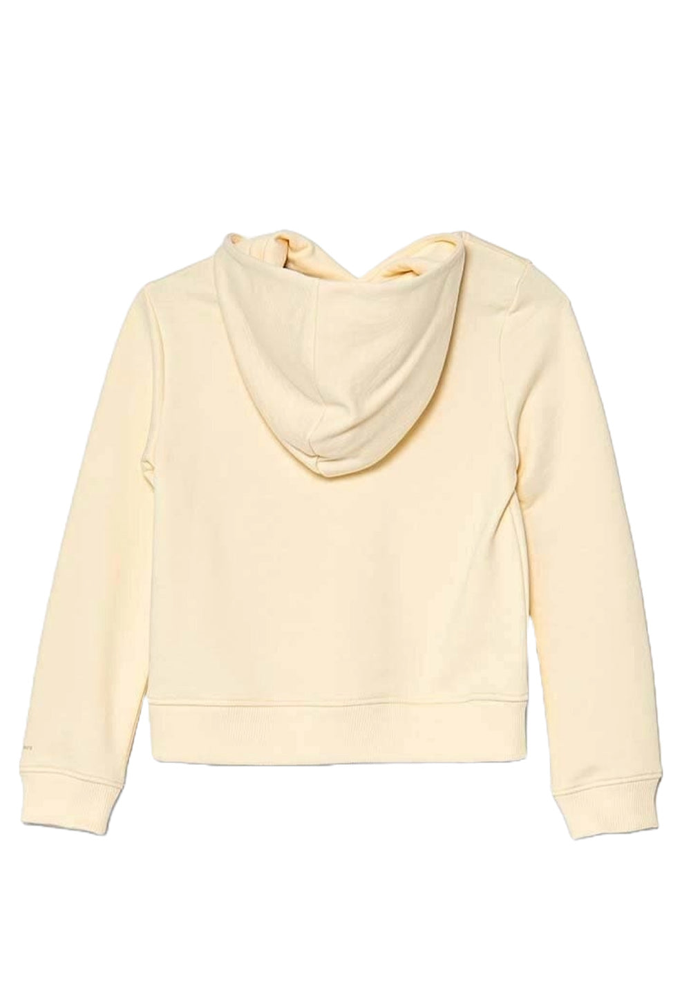 Felpa cappuccio crema per bambina