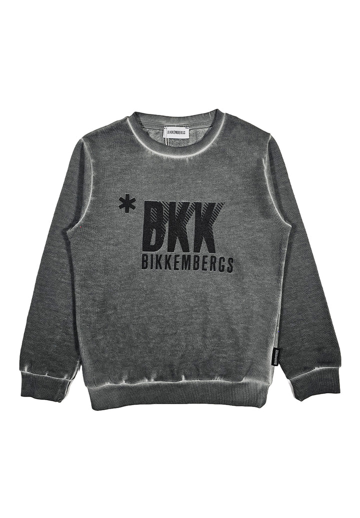 Gray crewneck sweatshirt for boy