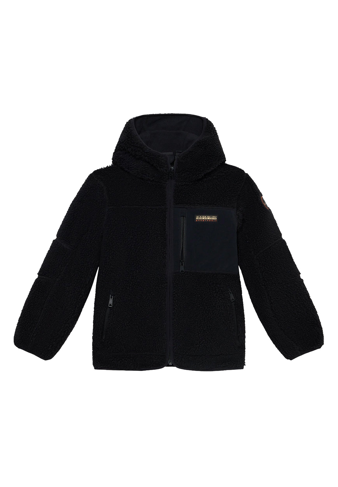 Giubbotto teddy nero per bambino