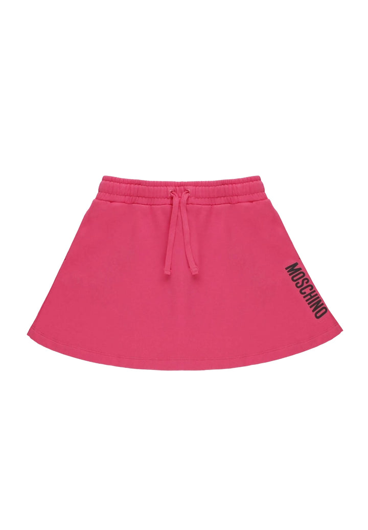 Gonna felpa fuxia per bambina