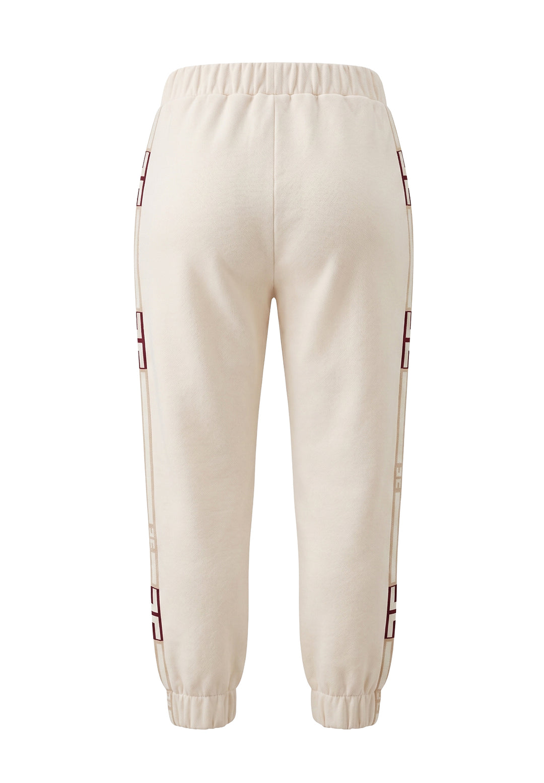 Pantalone felpa panna per neonata