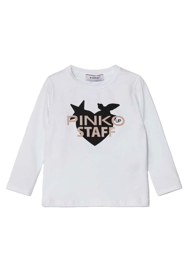 T-shirt bianca per neonata