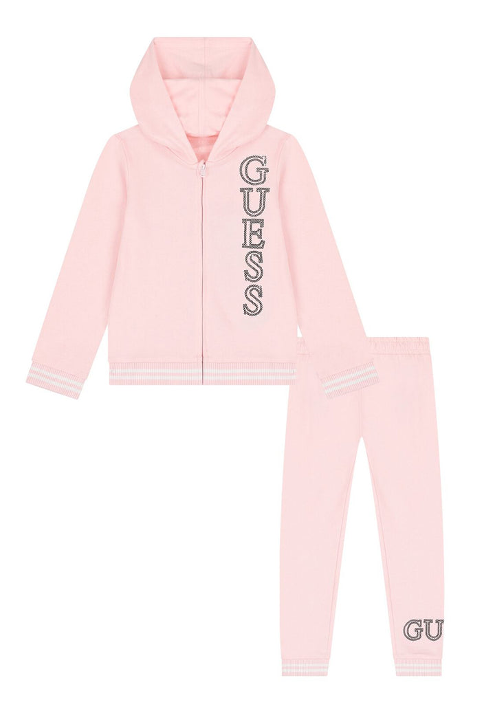 Completo felpa rosa per bambina