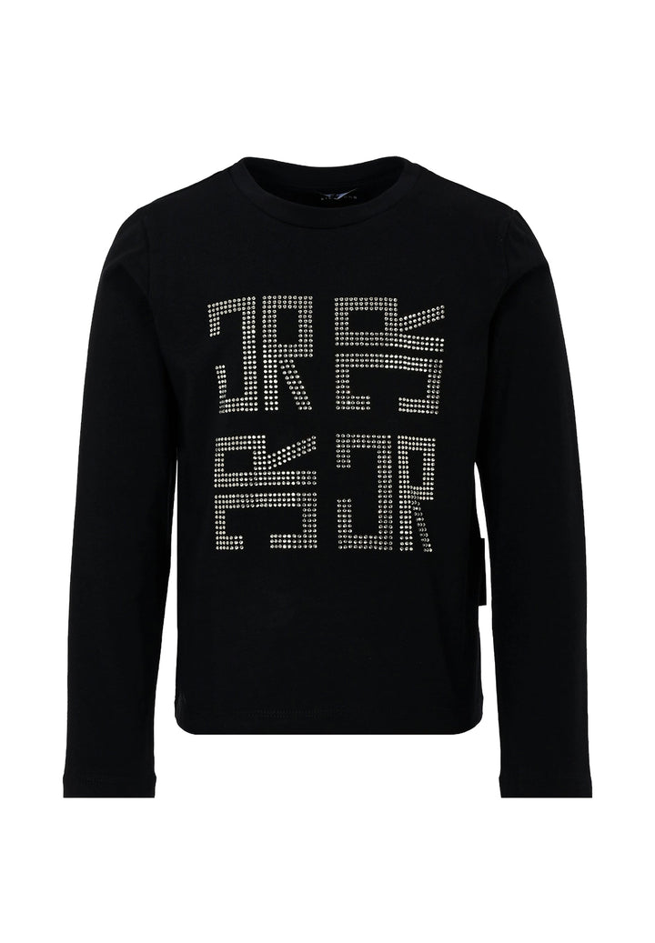 T-shirt nera per bambina