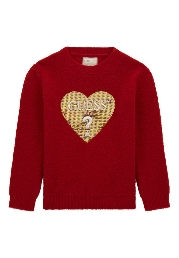 Maglione rosso per bambina