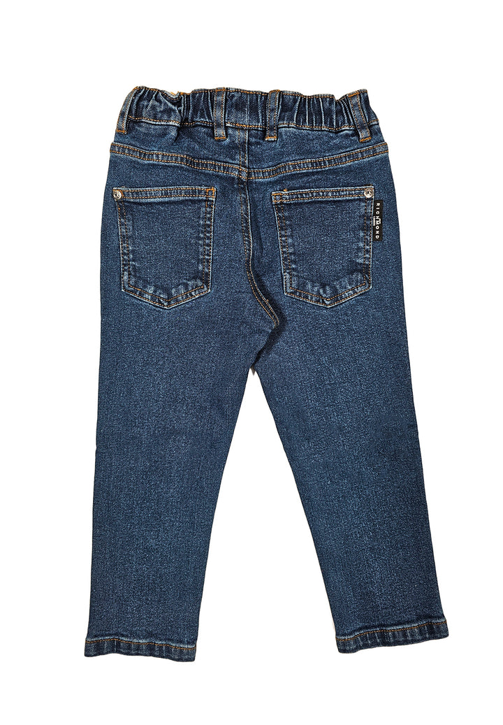 Jeans blu denim per neonato