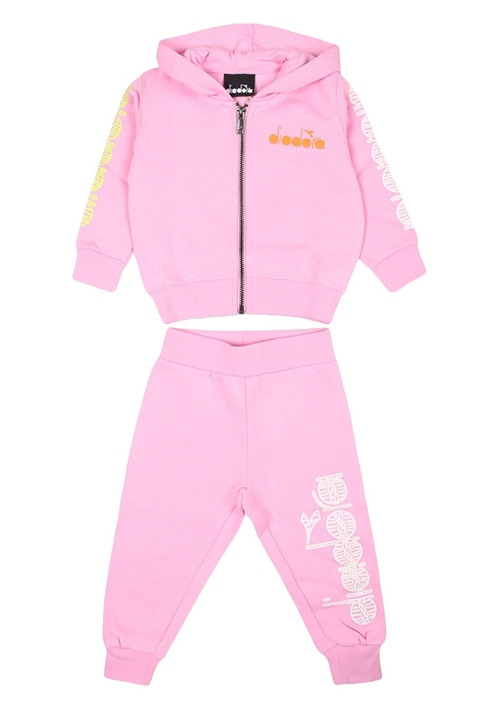 Pink sweatshirt set for girls