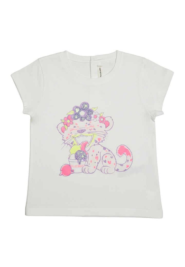 Weißes T-Shirt für Mädchen