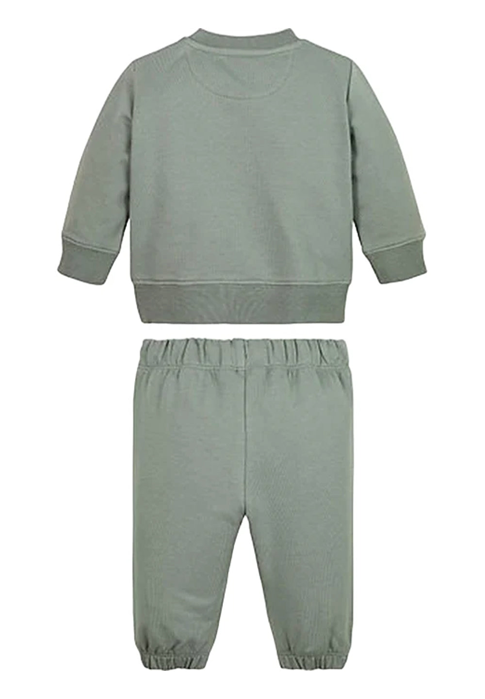 Completo felpa verde per neonato